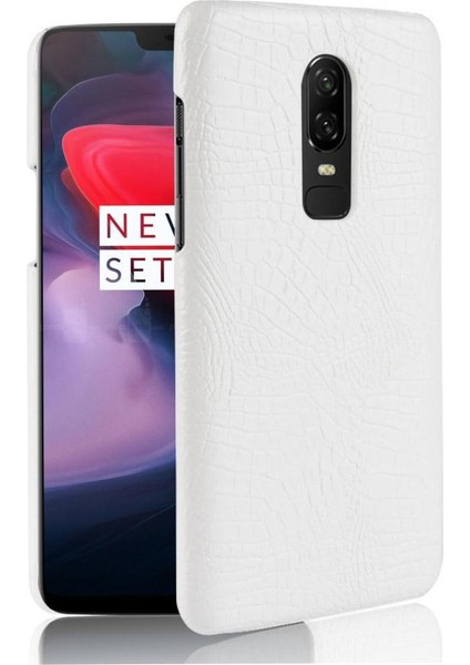 Oneplus 6 Klasik Timsah Moda Uyumluluğu Için Şık Klasik Kılıf (Yurt Dışından)