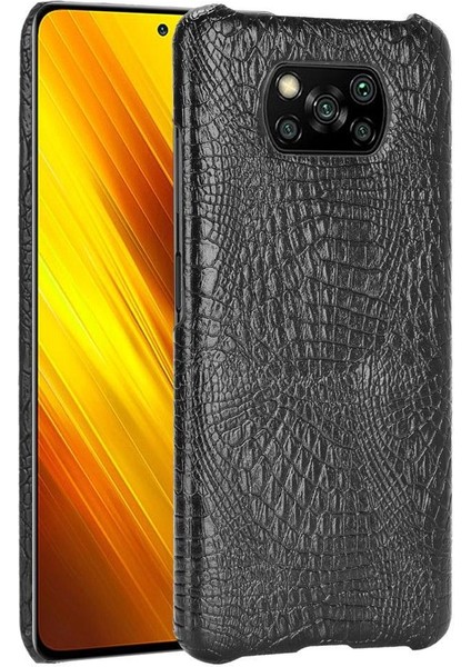 Şık Klasik Durumda Xiaomi Poco X3 Nfc Klasik Timsah Moda Anti (Yurt Dışından)