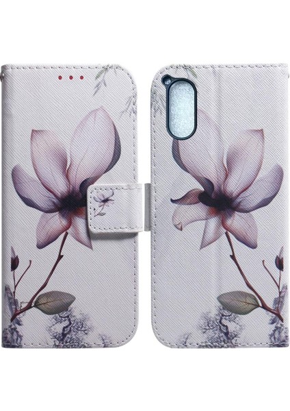 Sony Xperia 5 V Pu Deri Boyalı Cüzdan Kart Yuvaları Için Flip Case (Yurt Dışından)
