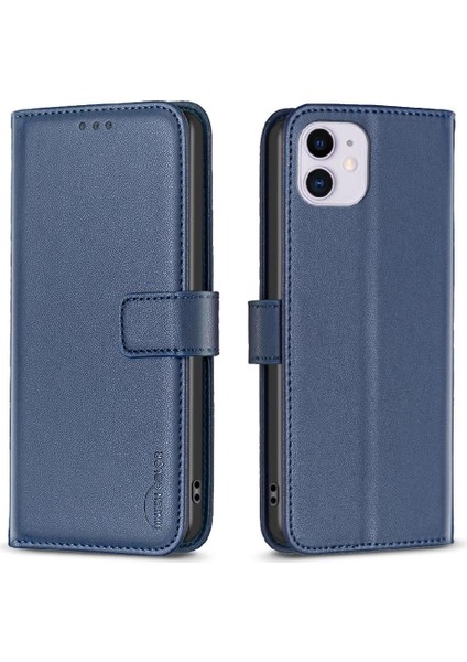 IPhone 12 Için Flip Case Çoklu Kart Yuvası Çok Renkli Iş Cüzdan Kılıf (Yurt Dışından)