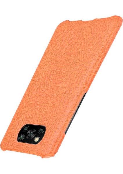 Şık Klasik Durumda Xiaomi Poco X3 Nfc Klasik Timsah Moda Anti (Yurt Dışından)