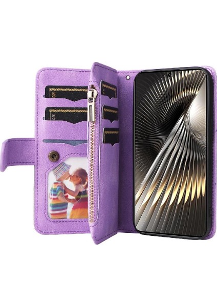 Xiaomi Poco F6 Dokuz Kart Yuvaları Için Kickstand Koruyucu Fermuar Cüzdan (Yurt Dışından) fırsatları