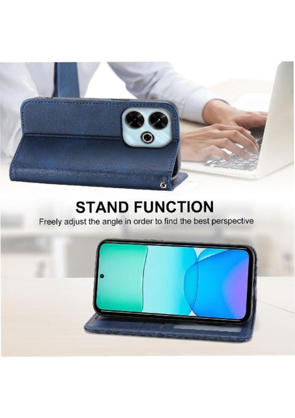 Xiaomi Poco M6 Pro 4g Için Flip Case El Kayışı Standı Günlük Kullanım Eşkenar Dörtgen (Yurt Dışından) fırsatları