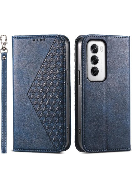 Oppo Oppo 12 5g Günlük Kullanım Için Flip Case Standı Cüzdan Eşkenar Dörtgen Şekli El (Yurt Dışından) fırsatları