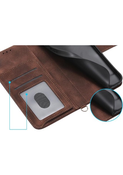 Onur Için Flip Case 200 Pro Çoklu Kredi Kartı Yuvaları Bileklik Kabartmalı (Yurt Dışından)