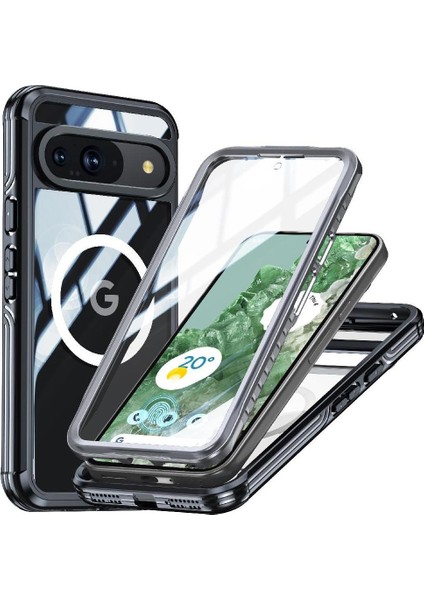 Google Pixel 9 Pro Pet Koruyucu Film Için Miracase Manyetik Kılıf (Yurt Dışından)