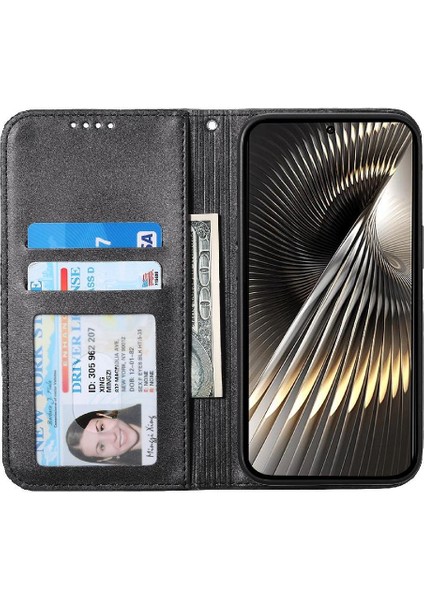 Xiaomi Poco F6 5g Cüzdan Için Flip Case El Kayışı Günlük Kullanım Eşkenar Dörtgen Şekli (Yurt Dışından)