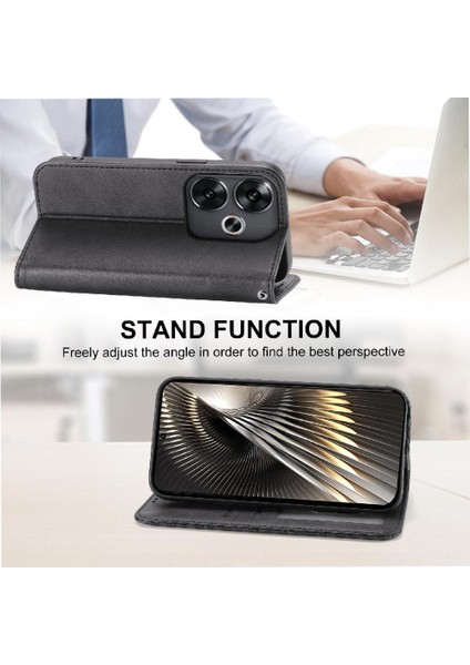 Xiaomi Poco F6 5g Cüzdan Için Flip Case El Kayışı Günlük Kullanım Eşkenar Dörtgen Şekli (Yurt Dışından)