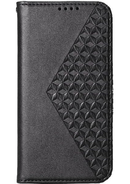 Xiaomi Poco F6 5g Cüzdan Için Flip Case El Kayışı Günlük Kullanım Eşkenar Dörtgen Şekli (Yurt Dışından)