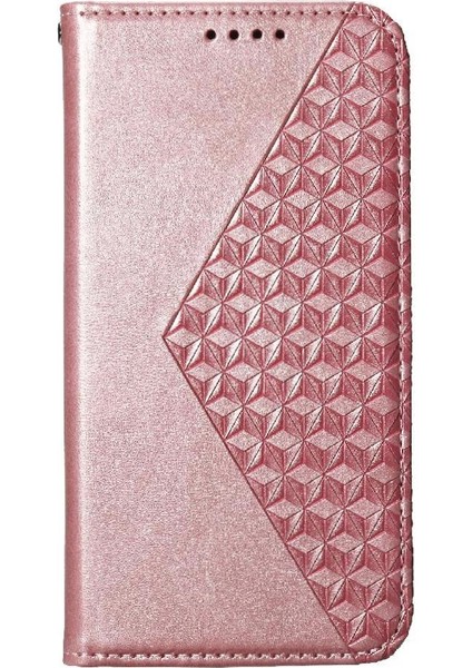 Xiaomi Redmi Için Flip Case 13 4g Cüzdan El Kayışı Günlük Kullanım Eşkenar Dörtgen Şekli (Yurt Dışından)