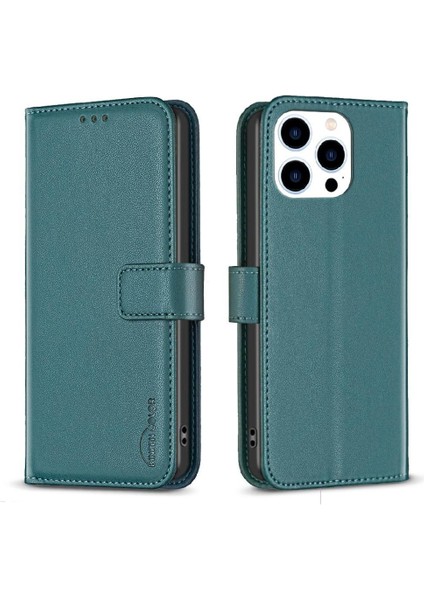 IPhone 13 Için Flip Case Pro Max Deri Kılıf Çok Renkli Çoklu Kart Yuvası (Yurt Dışından)
