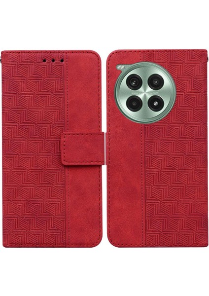 Oneplus Ace 3 Pro Flip Için Flip Case Folio Premium Pu Deri Cüzdan Kapak (Yurt Dışından)