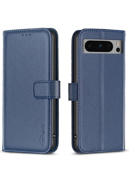 Google Pixel 8 Pro Çok Renkli Deri Kılıf Çoklu Kart Yuvası Için Flip Case (Yurt Dışından)