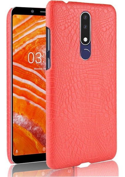 Nokia 3.1 Plus Anti Scratch Klasik Timsah Için Şık Klasik Kılıf (Yurt Dışından)