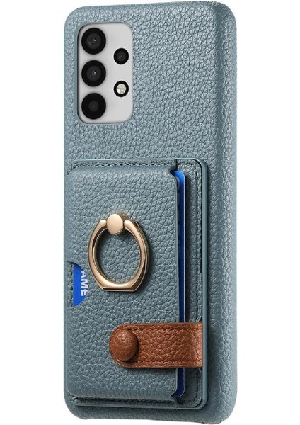 Samsung Galaxy A32 5g Premium Dokulu Deri Kart Yuvaları Halka (Yurt Dışından) indirimleri