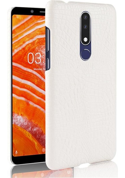 Nokia 3.1 Plus Anti Scratch Klasik Timsah Için Şık Klasik Kılıf (Yurt Dışından)
