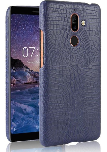 Nokia 7 Plus Anti Scratch Klasik Timsah Kapağı Için Şık Klasik Kılıf (Yurt Dışından)