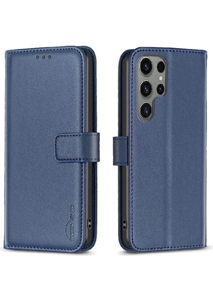 Samsung Galaxy S24 Ultra Çok Renkli Cüzdan Iş Deri Için Flip Case (Yurt Dışından)