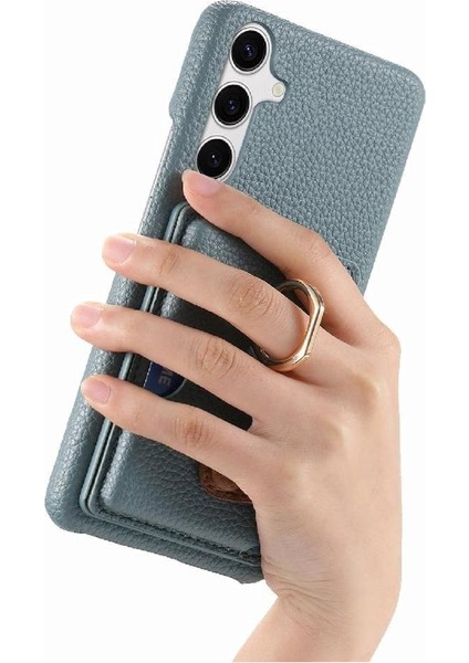Samsung Galaxy S24 Artı Halka Standı Kart Yuvaları Premium Dokulu (Yurt Dışından) fırsatları