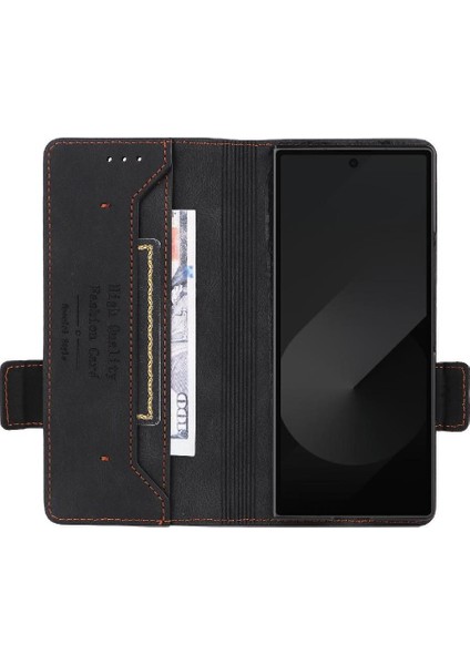 YH Mall Toka ile Samsung Galaxy Z Flip 6 Kart Tutucu Kapak Için Flip Case (Yurt Dışından)