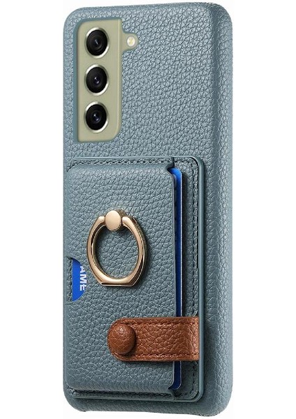 Samsung Galaxy S21 Fe Premium Dokulu Deri Kart Yuvaları Halka (Yurt Dışından) indirimleri