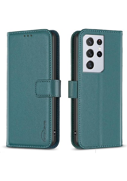 Samsung Galaxy S21 Ultra Çok Renkli Cüzdan Çoklu Kart Yuvası Için Flip Case (Yurt Dışından)