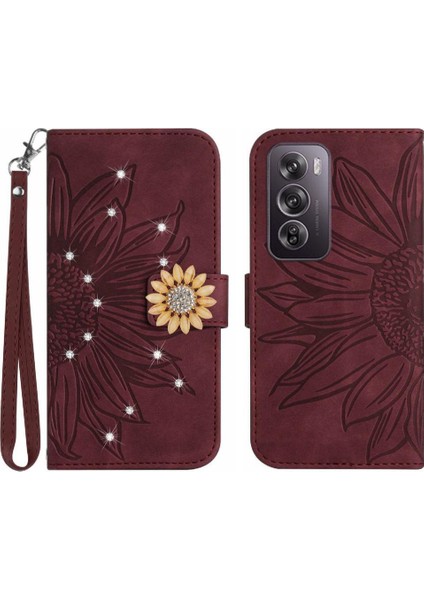 Oppo Oppo 12 Pro 5g Darbeye Dayanıklı Tpu Kabuk Flip Cüzdan Kredi Kartı (Yurt Dışından)