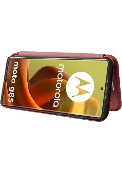 Motorola S50 Neo Deri Folio Flip Case Manyetik Karbon Için Flip Case (Yurt Dışından) modelleri