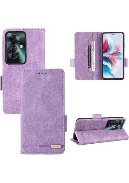 Toka Kart Tutucu ile Oppo RENO11 F 5g Manyetik Cüzdan Için Flip Case (Yurt Dışından)