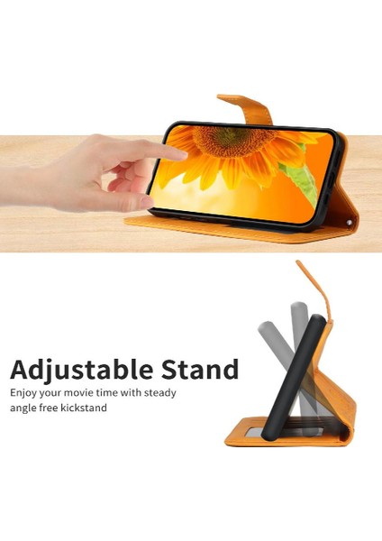 Realme C61 Darbeye Dayanıklı Tpu Kabuk Çevirme Cüzdan Kredi Kartı Kartı Pu (Yurt Dışından) indirimleri