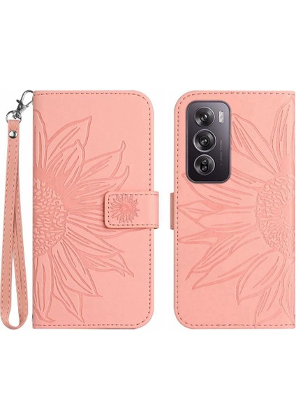 Oppo RENO12 5g Flip Cüzdan Telefon Kılıfı Için Lüks Pu Deri Kılıf Kart ile (Yurt Dışından)