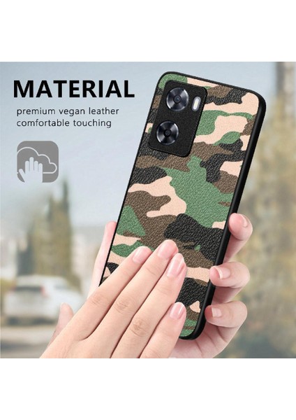 YH Mall Oppo A57 4g Hafif Anti Damla Camo Tasarım Kablosuz Şarj Için Kılıf (Yurt Dışından)