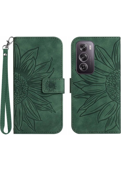 Oppo RENO12 5g Flip Cüzdan Telefon Kılıfı Için Lüks Pu Deri Kılıf Kart ile (Yurt Dışından)