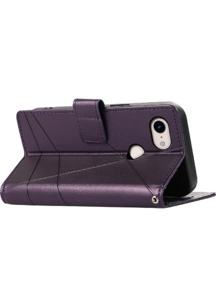 Google Piksel 3xl Şok Emici Kickstand Darbeye Üç Için Flip Case (Yurt Dışından)