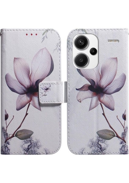 Xiaomi Redmi Not 13 Pro Artı Kart Yuvaları Pu Deri Için Flip Case (Yurt Dışından)