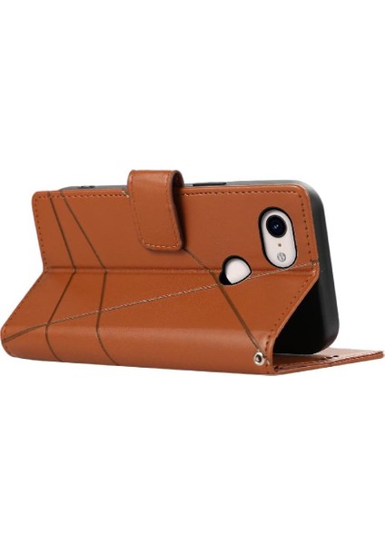 Google Piksel 3xl Şok Emici Kickstand Darbeye Üç Için Flip Case (Yurt Dışından)
