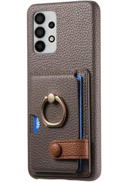 Samsung Galaxy A32 5g Premium Dokulu Deri Kart Yuvaları Halka (Yurt Dışından) fiyatları
