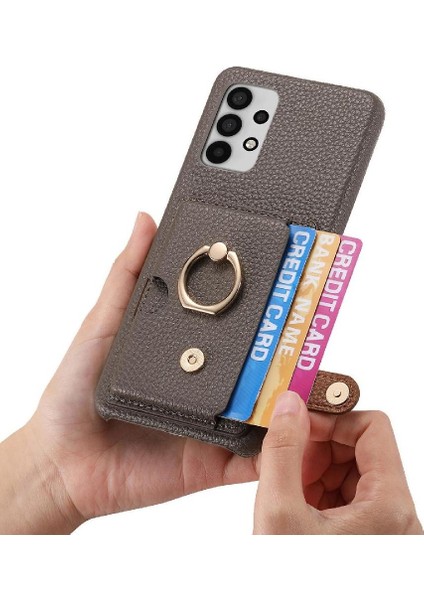 Samsung Galaxy A32 5g Premium Dokulu Deri Kart Yuvaları Halka (Yurt Dışından) indirimleri