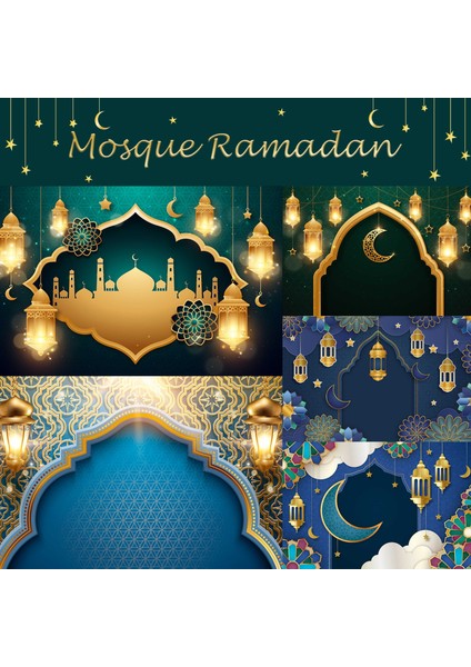 SK2816 Ince Vinil 240X180 cm Seekpro Fotoğraf Arka Planında Cami Ramazan Mavi Kraliyet Kareem Mubarak Parti Posteri Bebek Doğum Günü Fotografik Arka Plan Photocall (Yurt Dışından) fiyatları