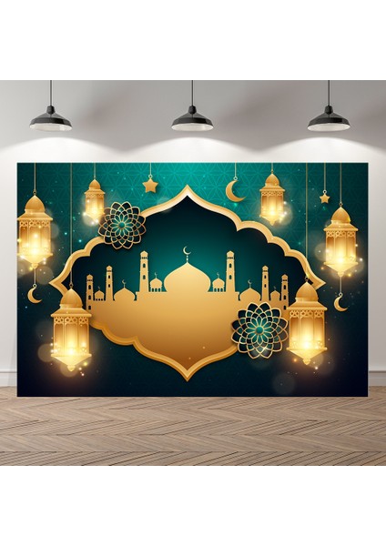 SK2816 Ince Vinil 240X180 cm Seekpro Fotoğraf Arka Planında Cami Ramazan Mavi Kraliyet Kareem Mubarak Parti Posteri Bebek Doğum Günü Fotografik Arka Plan Photocall (Yurt Dışından) fırsatları