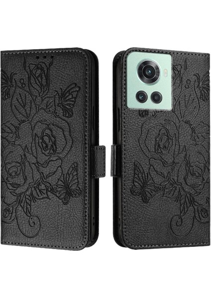 Oneplus 10R 5g Manyetik Cüzdan Kredi Kartı Yuvası Pu Deri (Yurt Dışından)