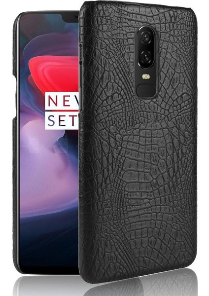 Oneplus 6 Klasik Timsah Moda Uyumluluğu Için Şık Klasik Kılıf (Yurt Dışından)