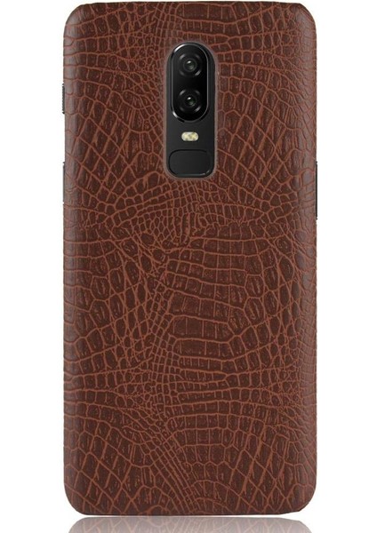 Oneplus 6 Klasik Timsah Moda Uyumluluğu Için Şık Klasik Kılıf (Yurt Dışından) fiyatları