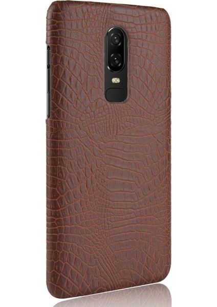 Oneplus 6 Klasik Timsah Moda Uyumluluğu Için Şık Klasik Kılıf (Yurt Dışından) modelleri