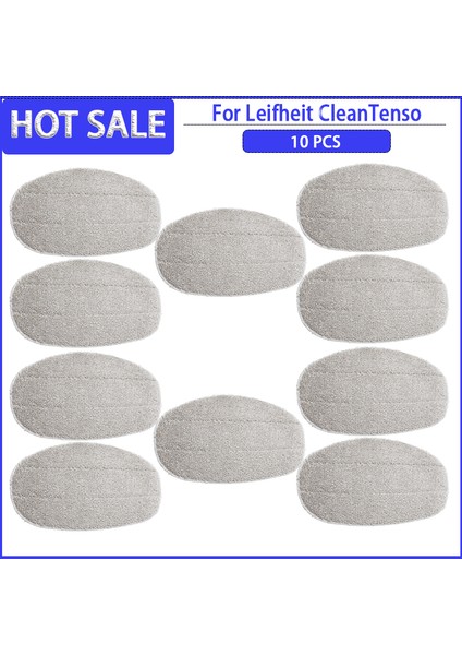 10 Adet Yıkanabilir Yedek Paspas Yedek Bezleri Leifheit Cleantenso Buharlı Temizleyici Mikrofiber Paspas Pedleri Baş Ev (Yurt Dışından)