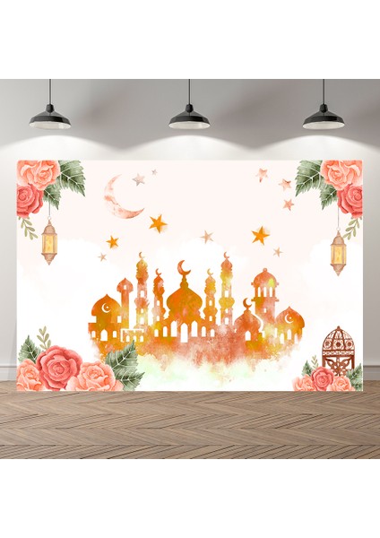 SK2814 Ince Vinil 150X100CM Seekpro Fotoğraf Arkaplanları Cami Ramazan Mavi Kraliyet Kareem Mübarek Parti Poster Bebek Doğum Günü Fotoğraf Arkaplanlarıfotoğraf Çağrısı (Yurt Dışından)