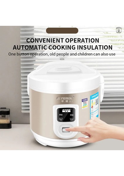 WHITE5L 220V Peskoe Mini Pirinç Pişirici, Eski Moda 1-2-3 Kişi Yapışmaz Yüzey Pişirme Pirinç Pişirici, Çok Fonksiyonlu Ev 2l 3l 4l 5l (Yurt Dışından) modelleri