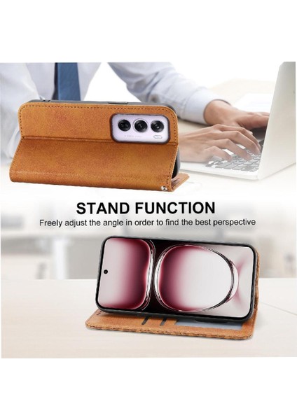 Oppo Oppo 12 Pro 5g Için Flip Case Standı El Kayışı Eşkenar Dörtgen Şekli Günlük Kullanım (Yurt Dışından) modelleri