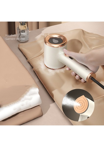 Bej Ingiltere Mini Konfeksiyon Buharlayıcı 33W Taşınabilir Portatif Giysi Buharlı Pişirici 110-220V Kumaş Buharlı Ütü 50ML Su Deposu Giysi Seyahat Ev Için (Yurt Dışından) fiyatları