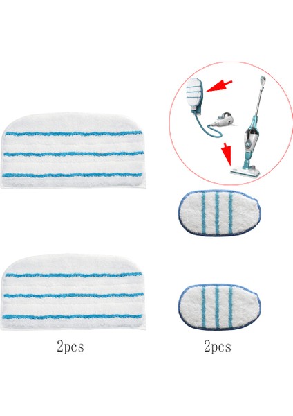 4 Adet Black&decker Kiti Paspas Bezleri Aksesuarları Değiştirin, Black&decker FSMH1321/FSMH1300 Çok Işlevli Buhar Temizleyici Paspaspedler (Yurt Dışından)